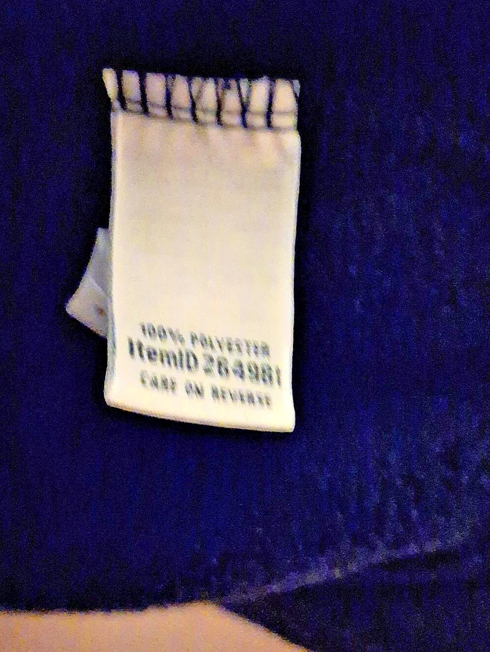 L.L.Bean Long Navy Robe Like New - Picture 3 of 3